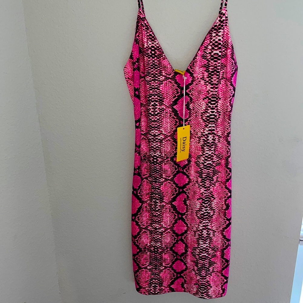 Cotton animal print dress